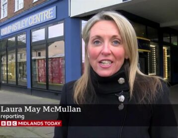 BBC Midlands Today presenter Laura May McMullan at the Philip Astley centre