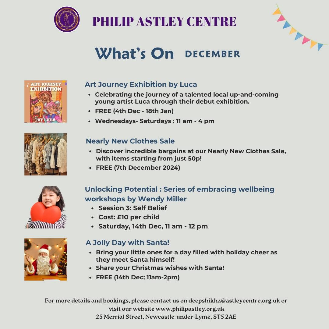 whats on in philip astley centre