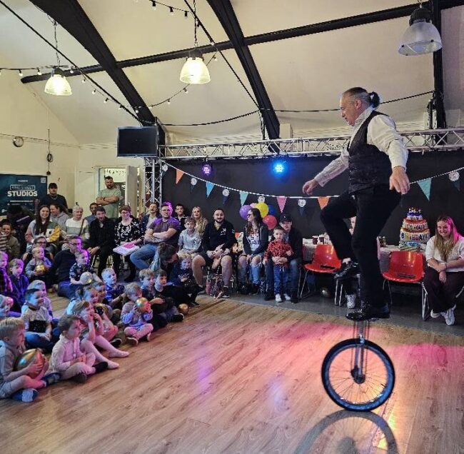 Andrew Van Buren circus skills performance